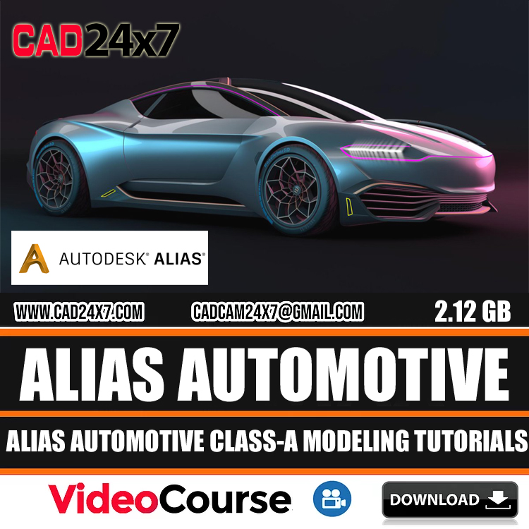 Autodesk ALIAS AUTOMOTIVE CLASS-A MODELING Video Training Course Download