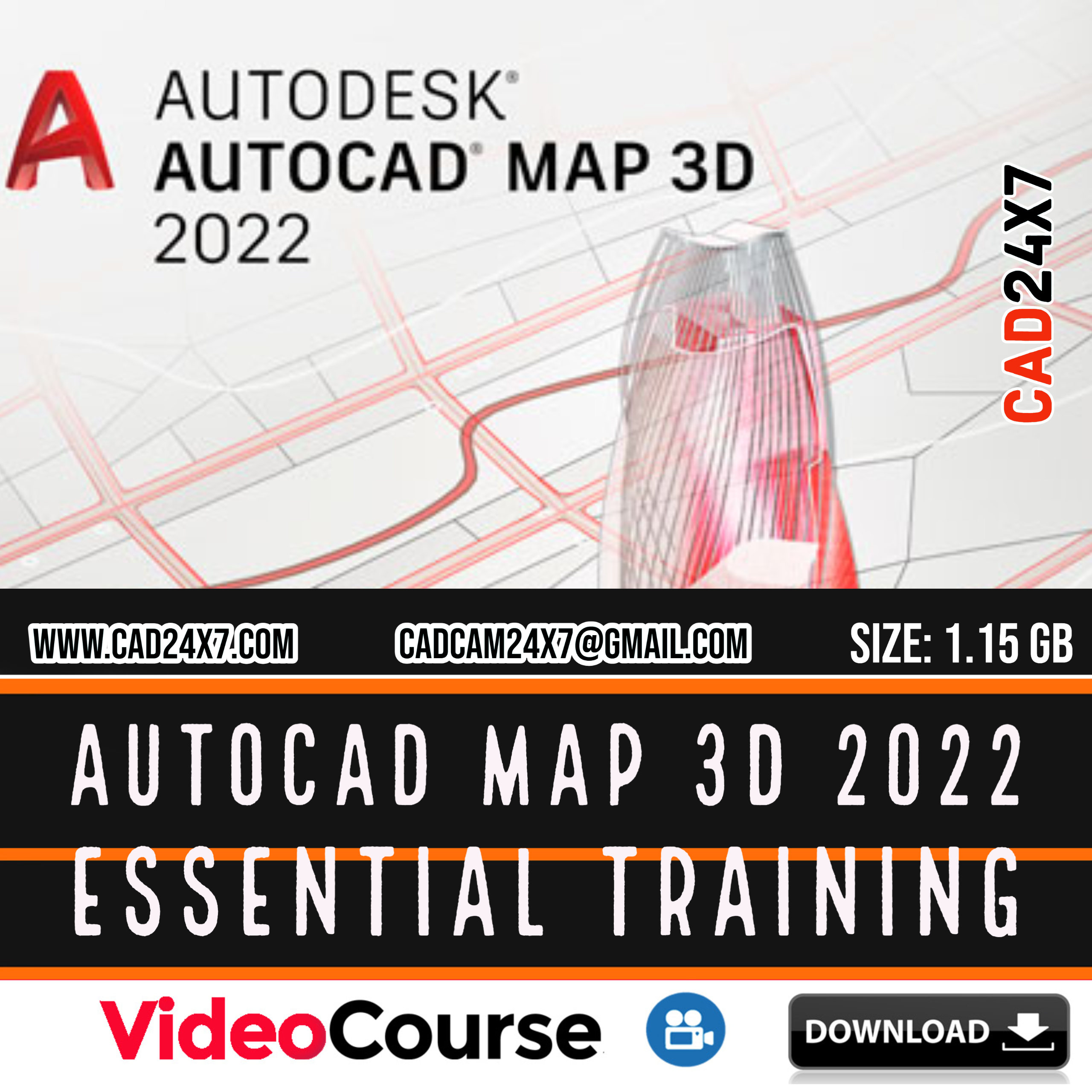 AutoCAD Map 3D 2022 Essential Training