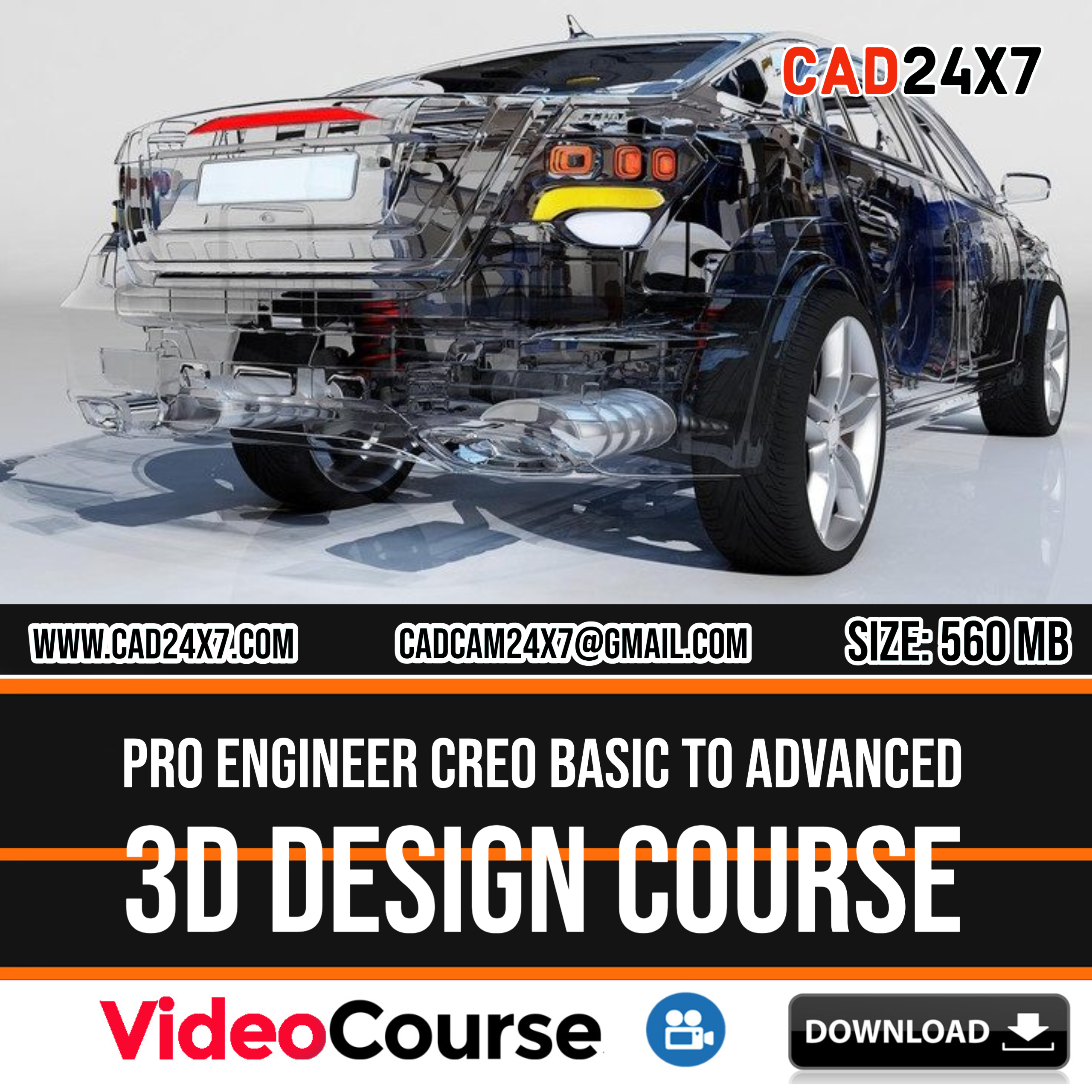 Pro Engineer Creo Basic to advanced 3D design course