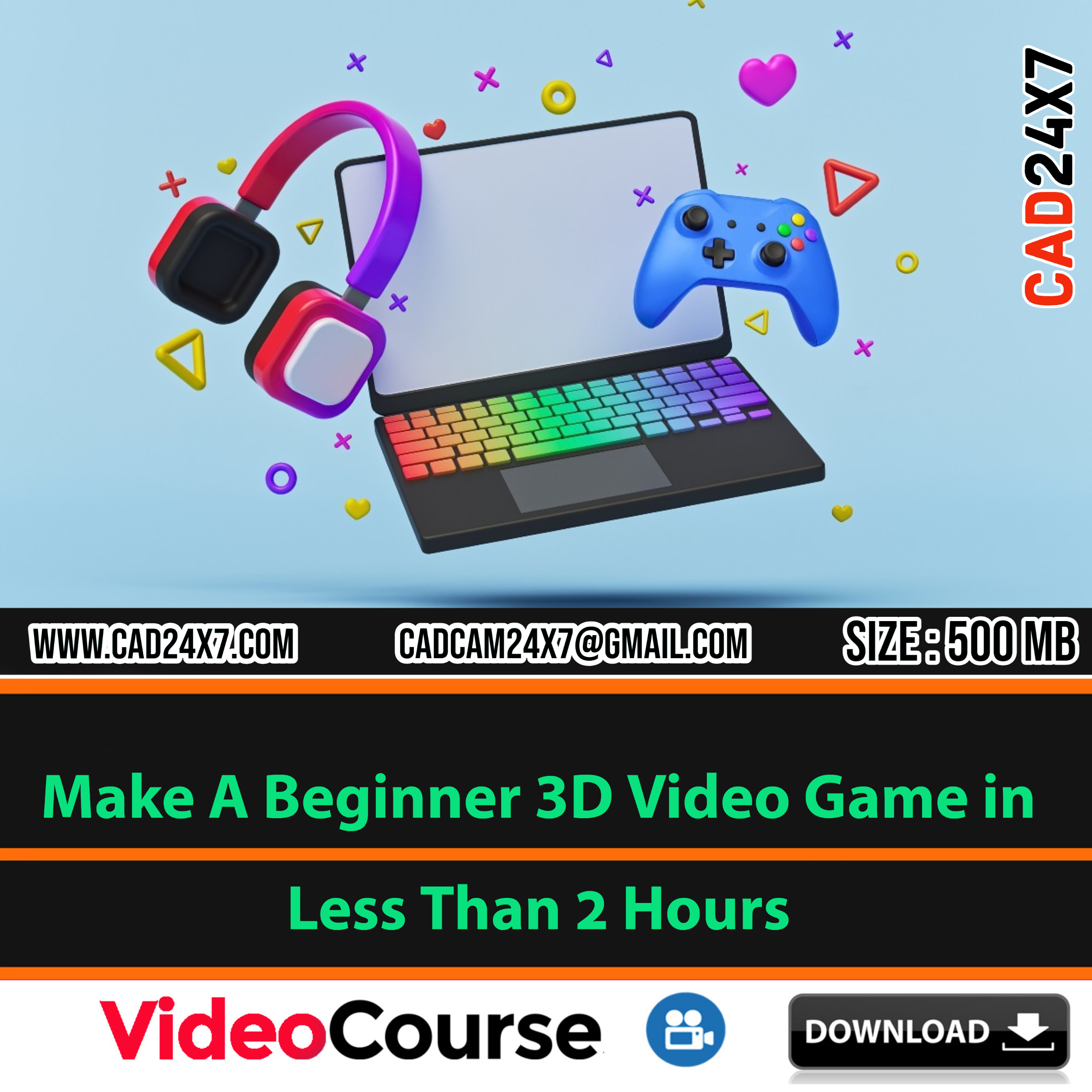 Make A Beginner 3D Video Game in Less Than 2 Hours