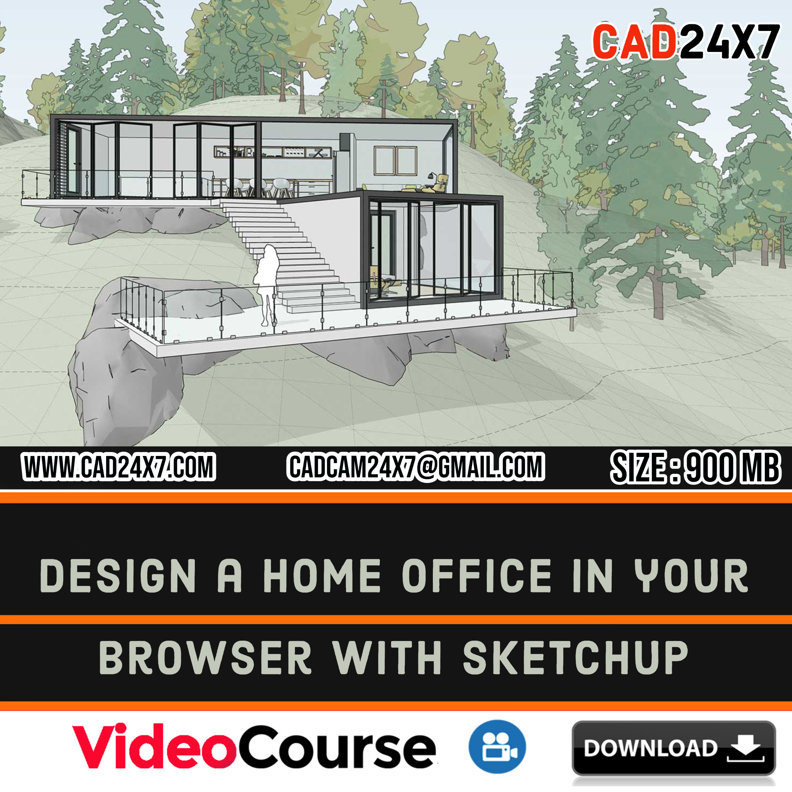 Design a Home Office in our Browser with Sketchup