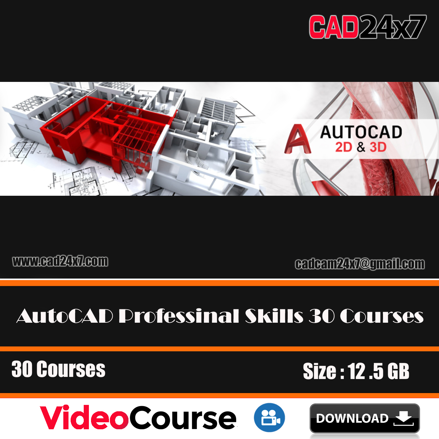Professional AutoCAD Skills & Techniques 30 Courses Video Training Course