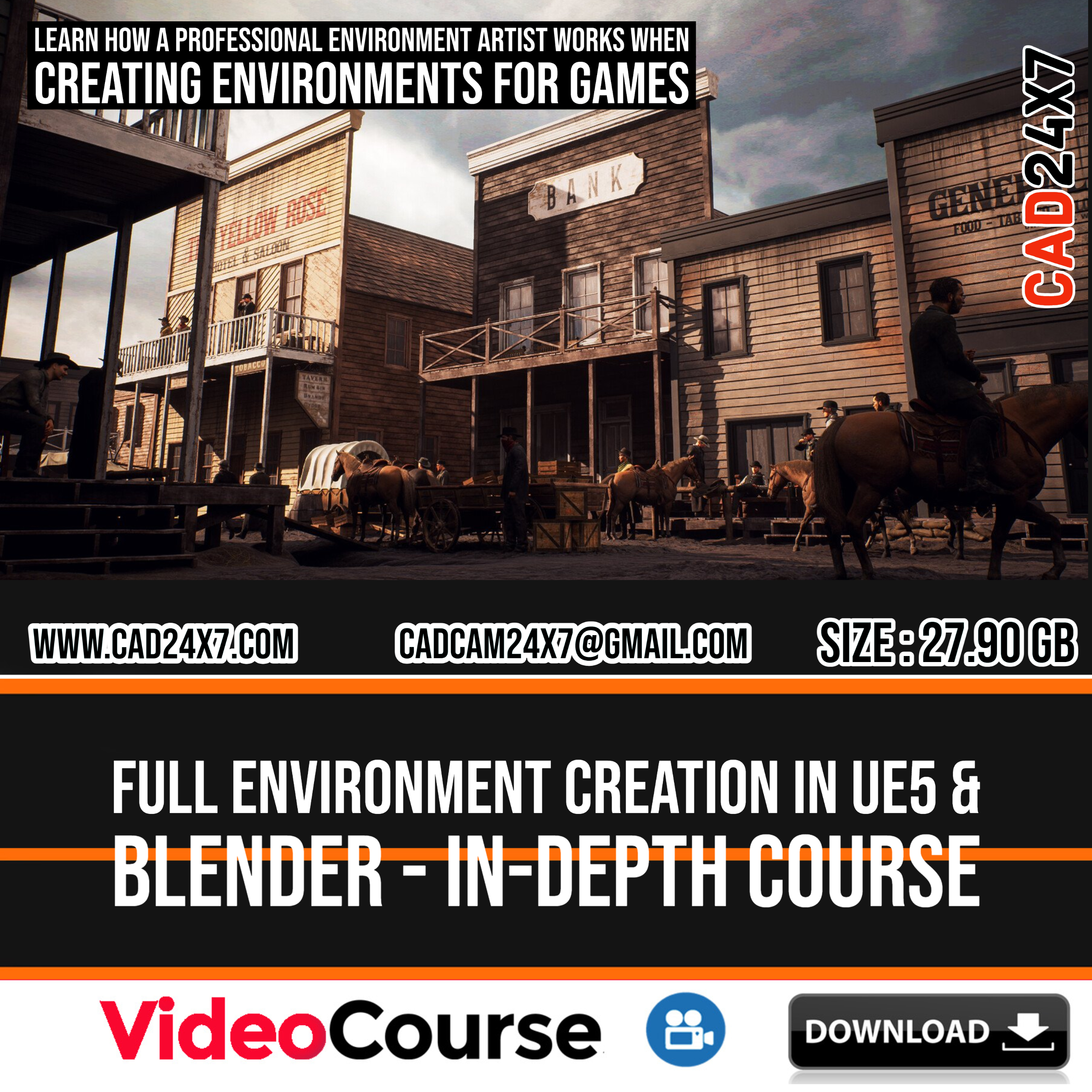 Full Environment Creation in UE5 & Blender – In-Depth Course