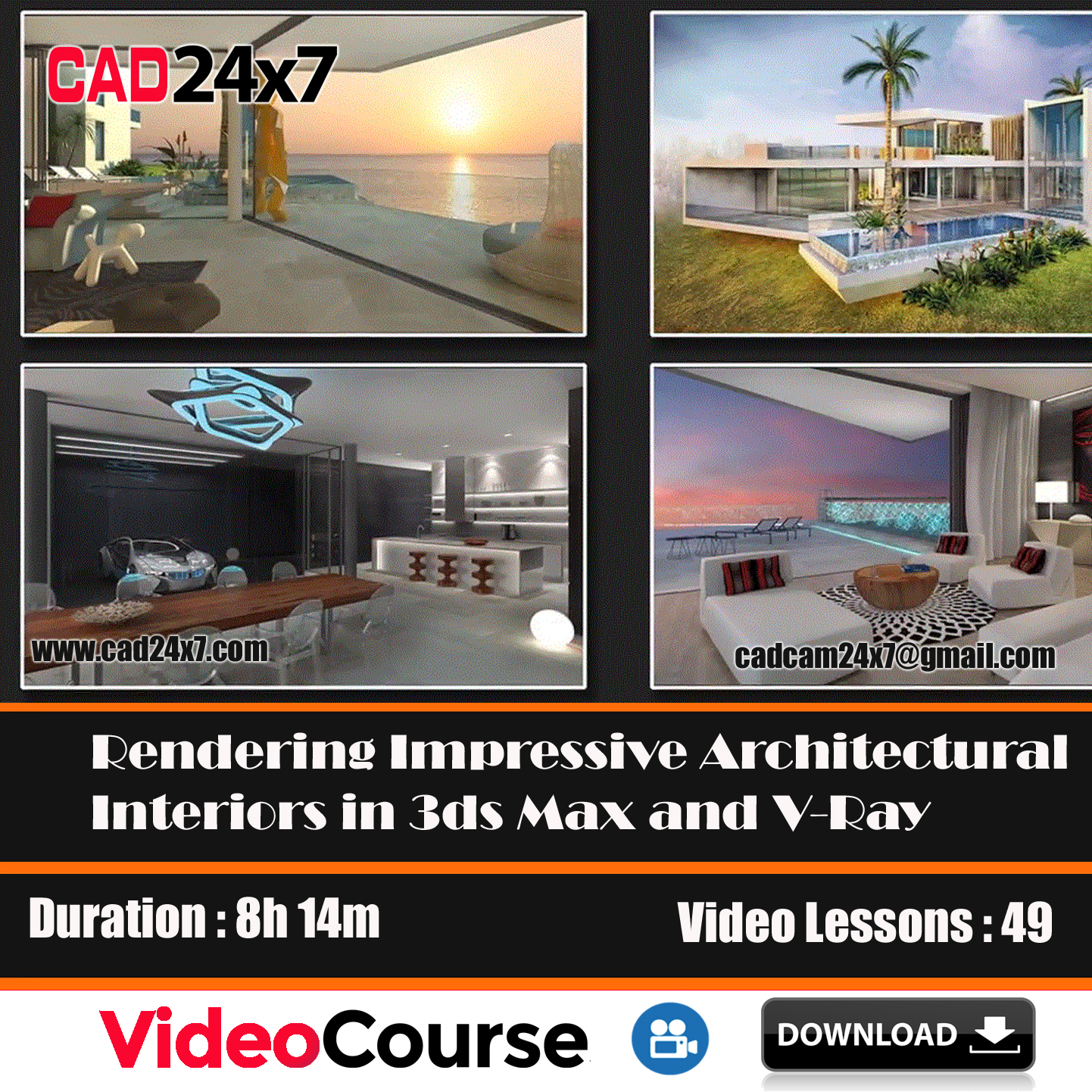 Rendering Impressive Interiors in 3ds Max and V-Ray Video Course Download